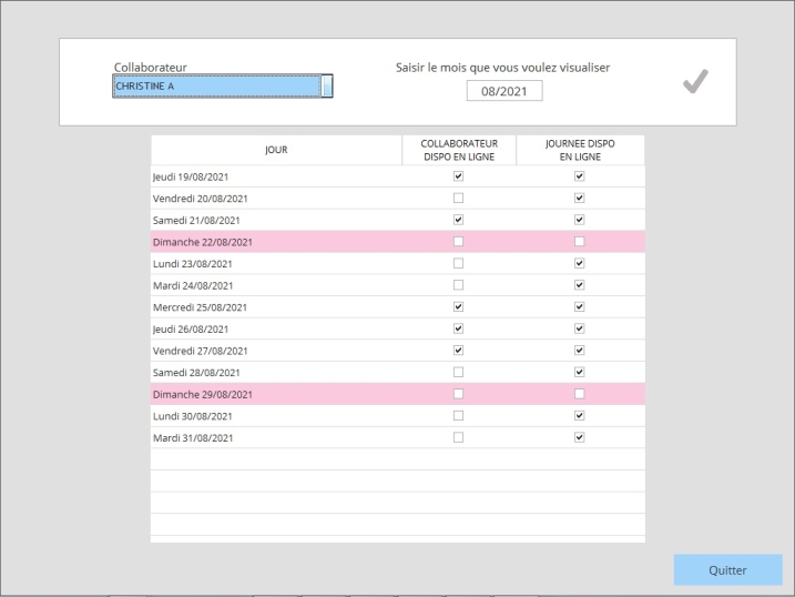 Parametrage rdv en ligne