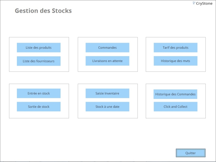 La gestion du stock