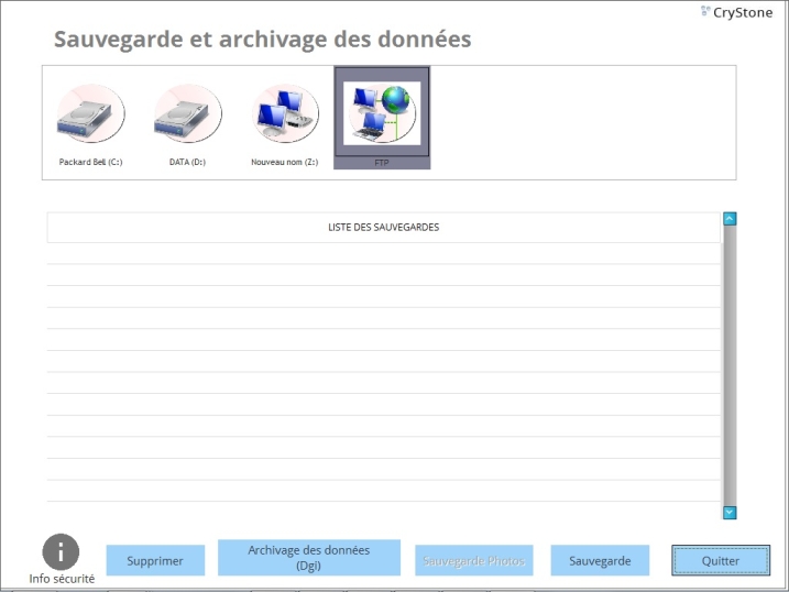 Les sauvegardes et restaurations